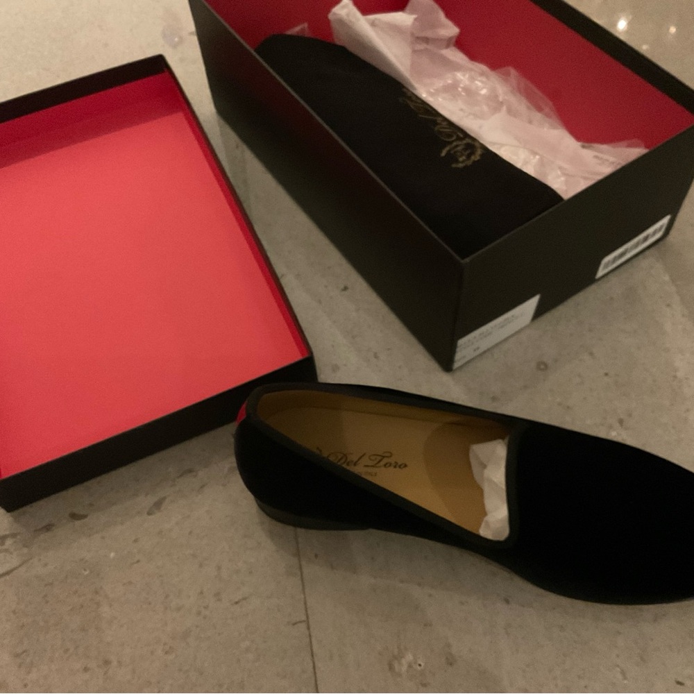 Men's Black Velvet Slipper II - Size 11